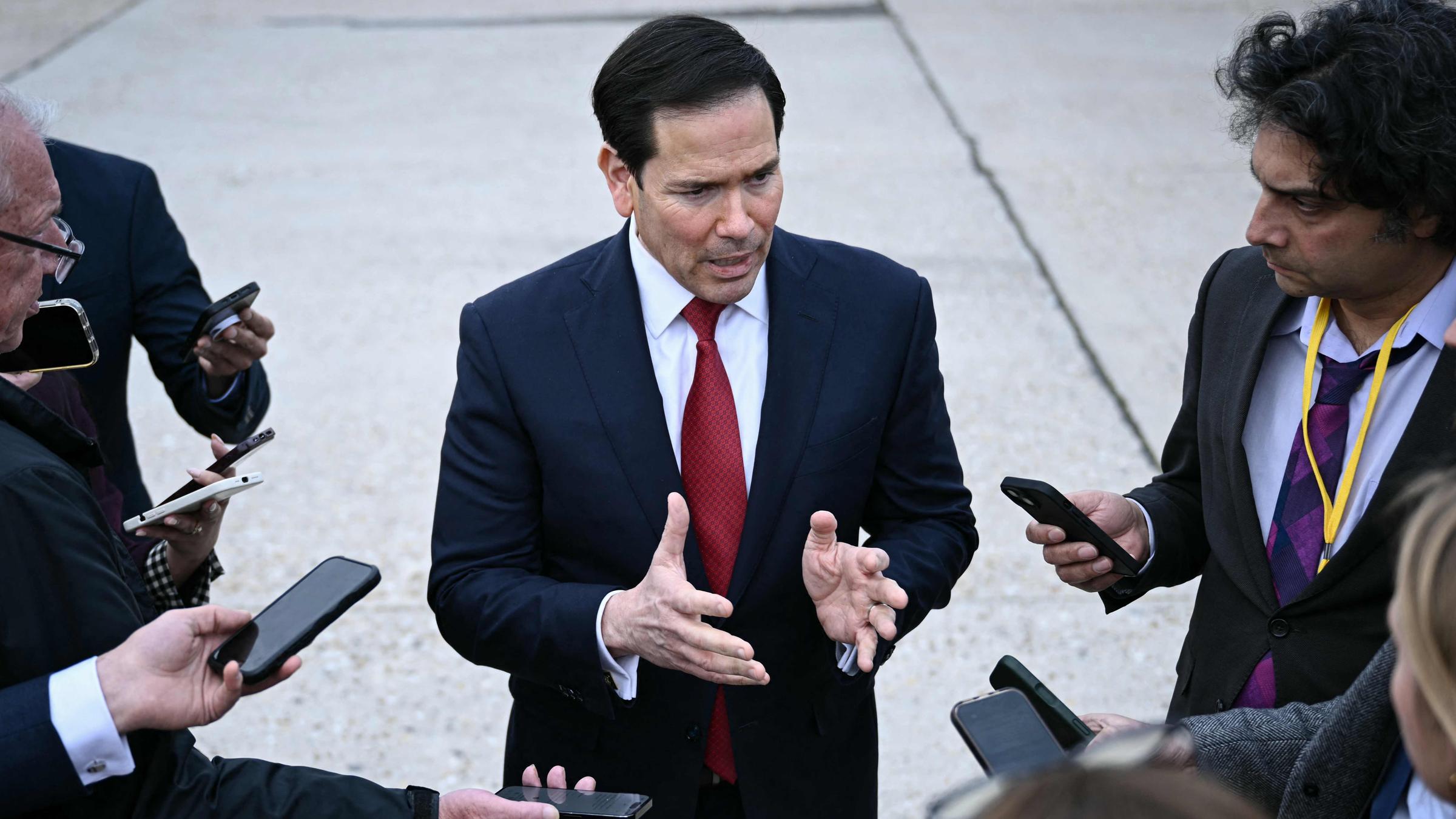 Marco Rubio beim G7-Außenministertreffen in Frankreich.
