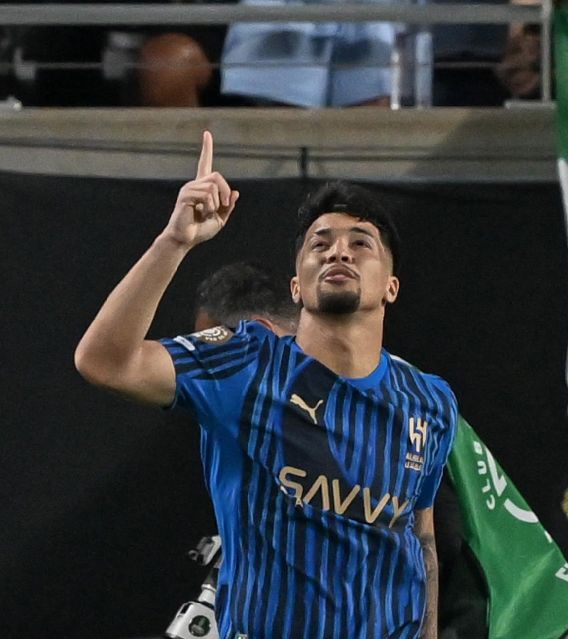 Marcos Leonardo von Al Hilal feiert sein Tor beim Spiel des Fifa Club World Cups am 30.06.2025 gegen Manchester City.
