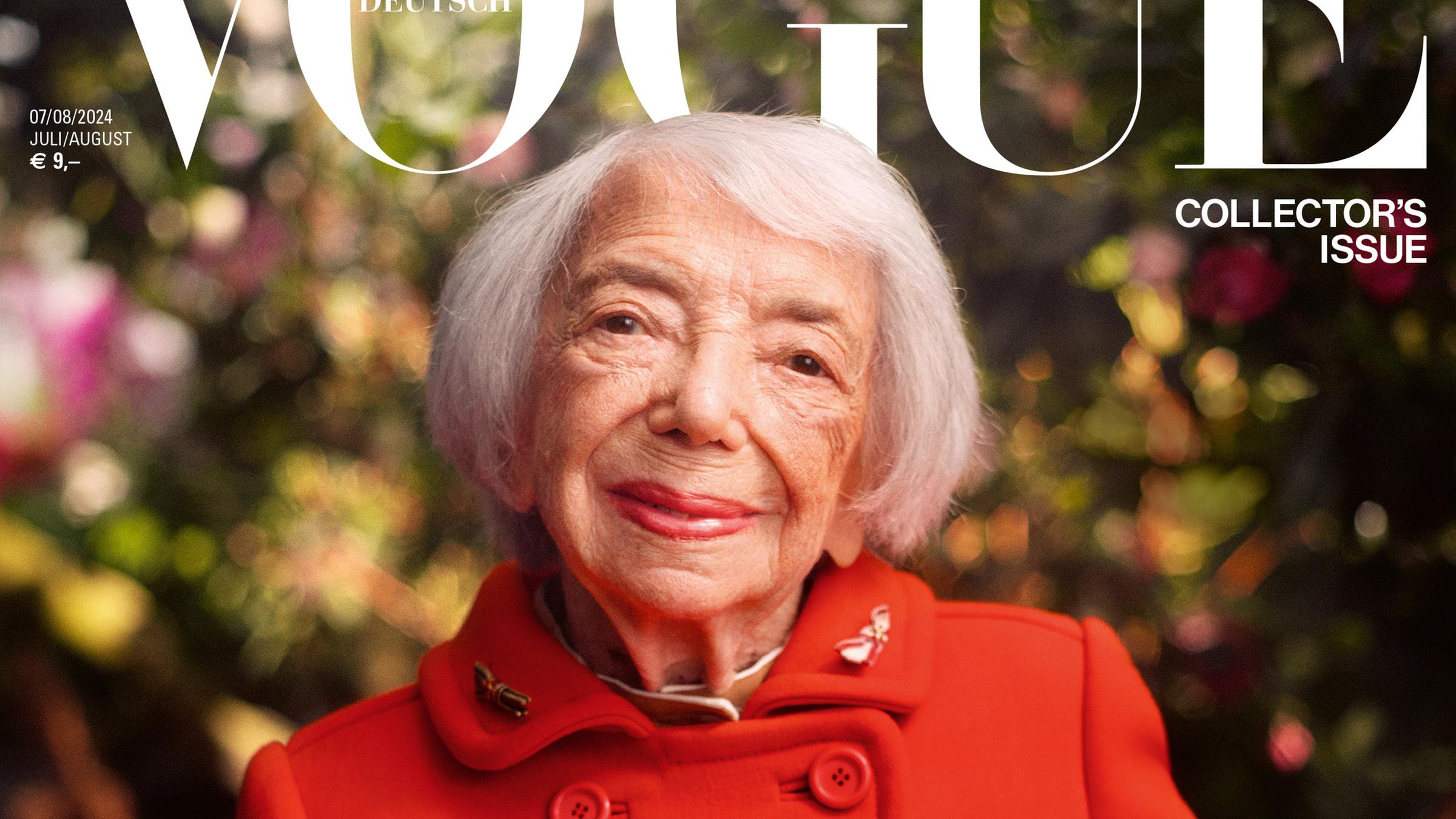 Die Holocaust-Überlebende Margot Friedländer auf dem Titel der Doppelausgabe für Juli/August 2024 von VOGUE Germany