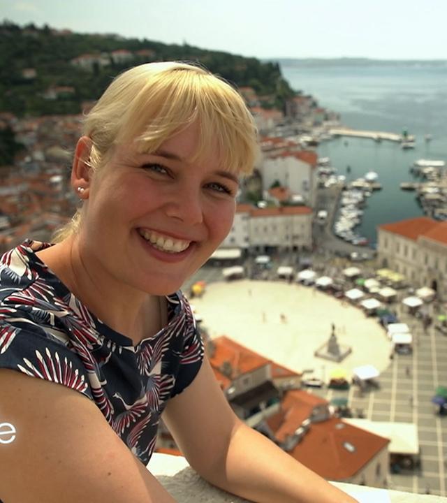 Marina Wenk an der slowenischen Adriaküste
