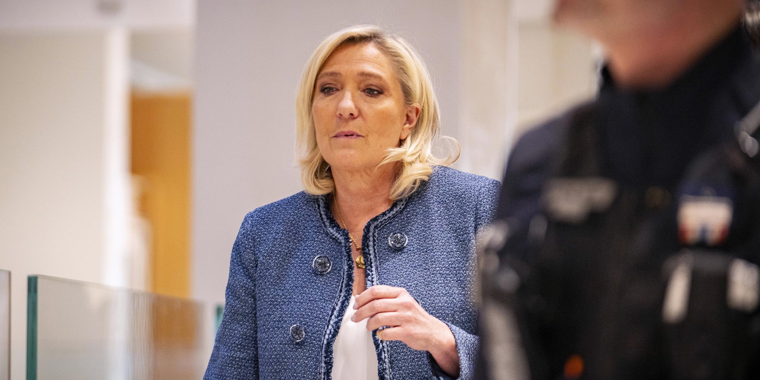 Marine Le Pen, aufgenomme am 31.03.2025
