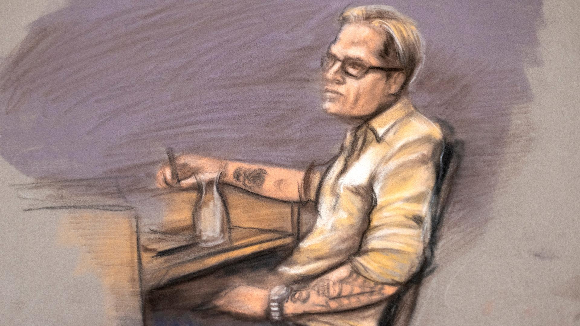 Gerichtszeichnung: Marius Hoiby