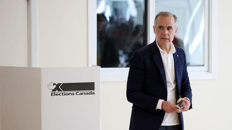 Mark Carney am Wahltag