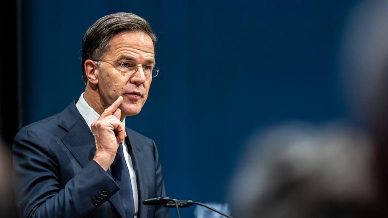 Mark Rutte, Nato-Generalsekretär, hält eine Grundsatzrede auf Einladung der Münchner Sicherheitskonferenz in den Räumen der Bayerischen Landesvertretung am 11.12.2025 in Berlin.