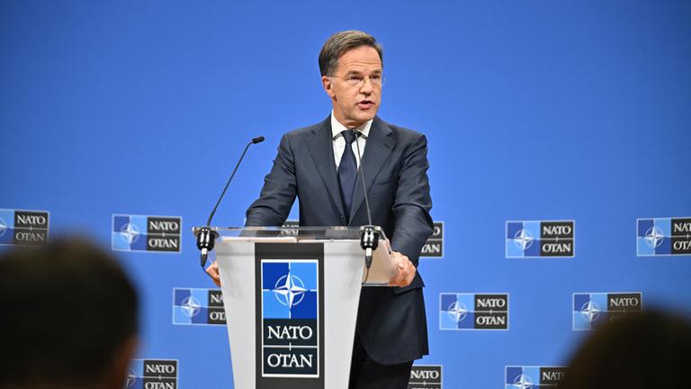 NATO Secretary General Mark Rutte holds a press conference at NATO Headquarters