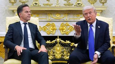 Mark Rutte (l.) und Donald Trump (Archivfoto)