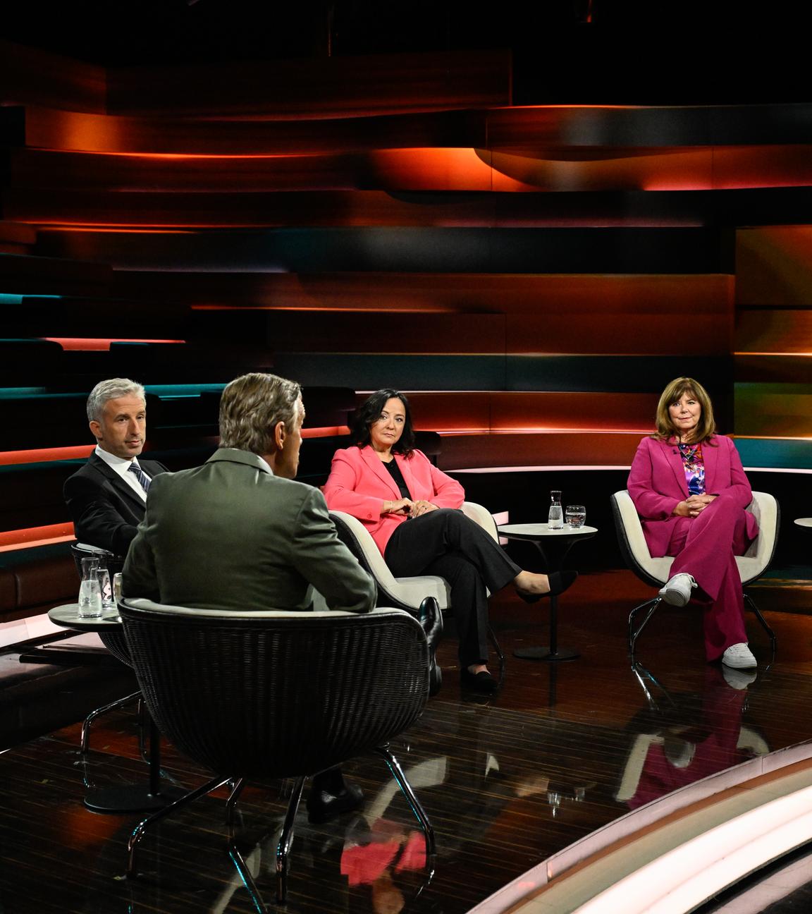 Markus Lanz vom 10. September 2025: Boris Palmer, Markus Lanz, Astrid Klinkert-Kittel, Jutta Steinruck, André Neumann
