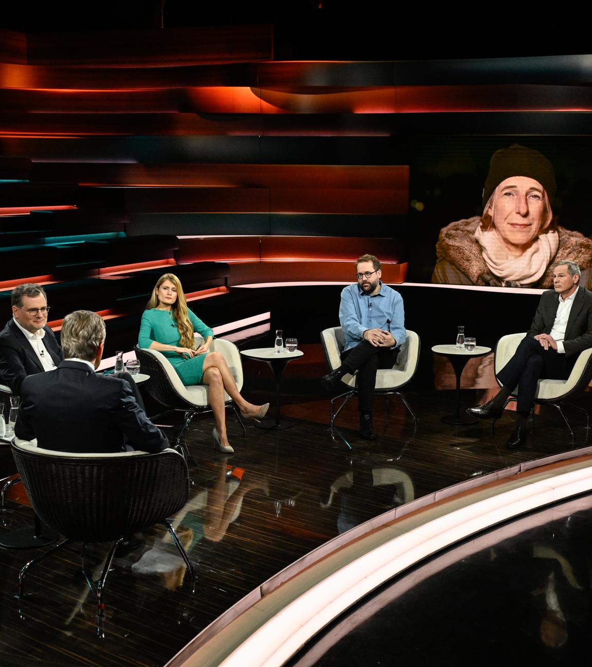Markus Lanz vom 19. Februar 2026: Wolfgang Schmidt, Markus Lanz, Ulrike Franke, Paul Ronzheimer, Katrin Eigendorf, Georg Mascolo