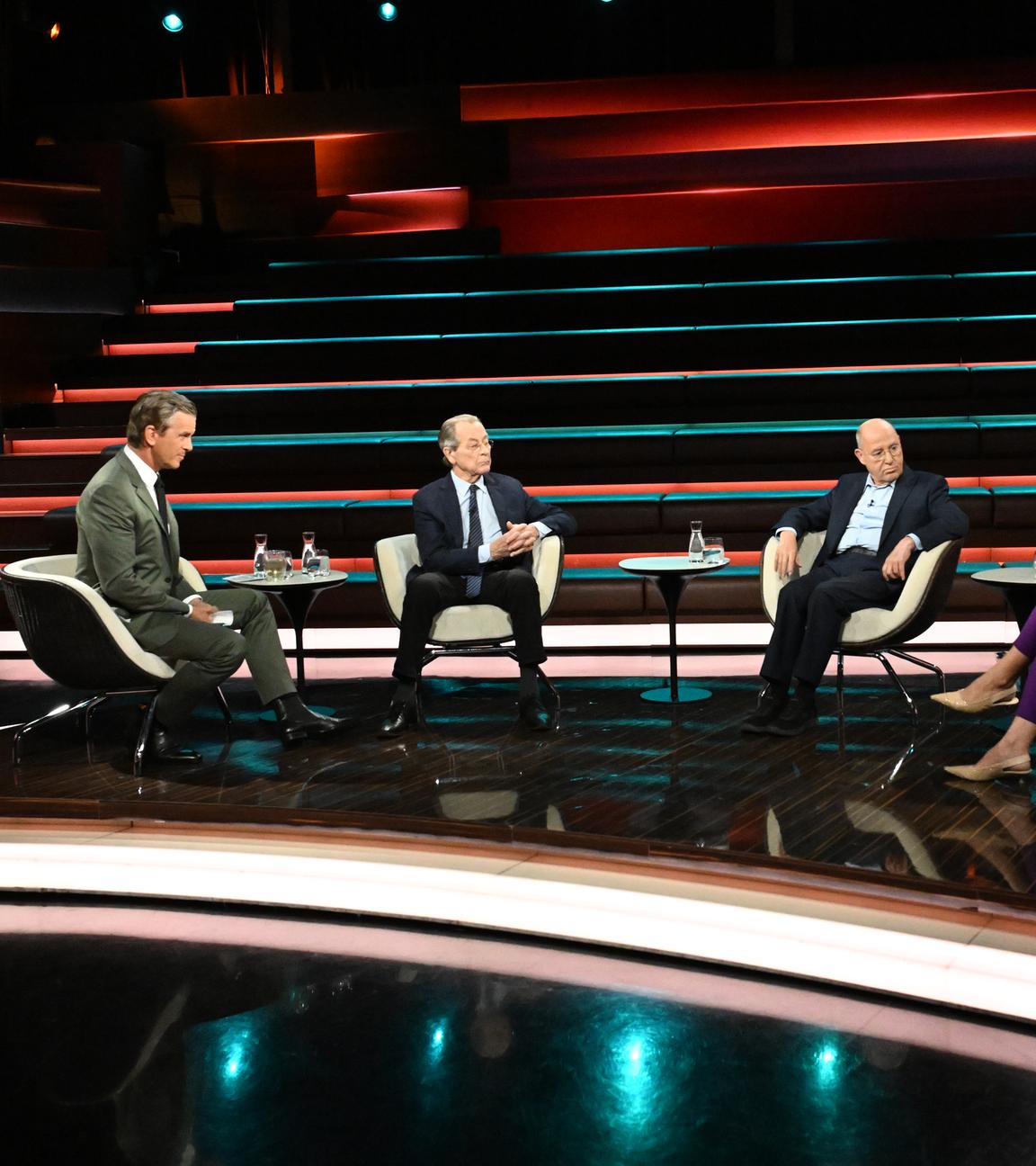 Markus Lanz vom 22. Juli 2025: Markus Lanz, Franz Müntefering, Gregor Gysi, Andrea Römmele