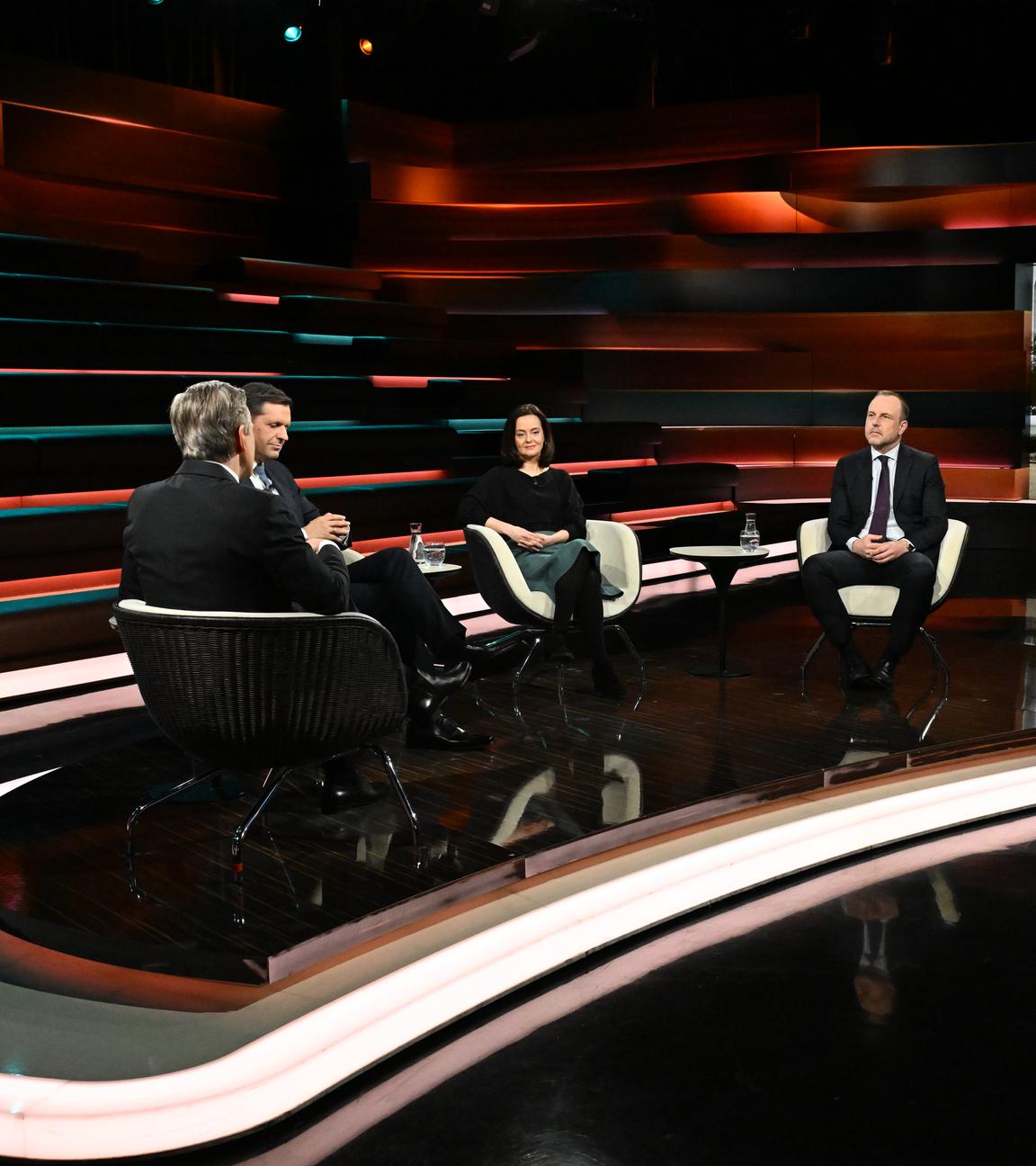 Markus Lanz vom 24. Februar 2026: Markus Lanz, Olaf Lies, Julia Löhr, Peter Neumann, Elmar Theveßen