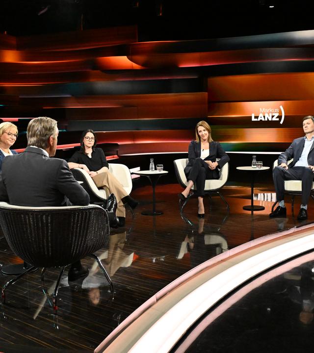 Markus Lanz vom 27. August 2026: Katja Wolf, Markus Lanz, Anne Hähnig, Andrea Maurer, Reinhard Bingener