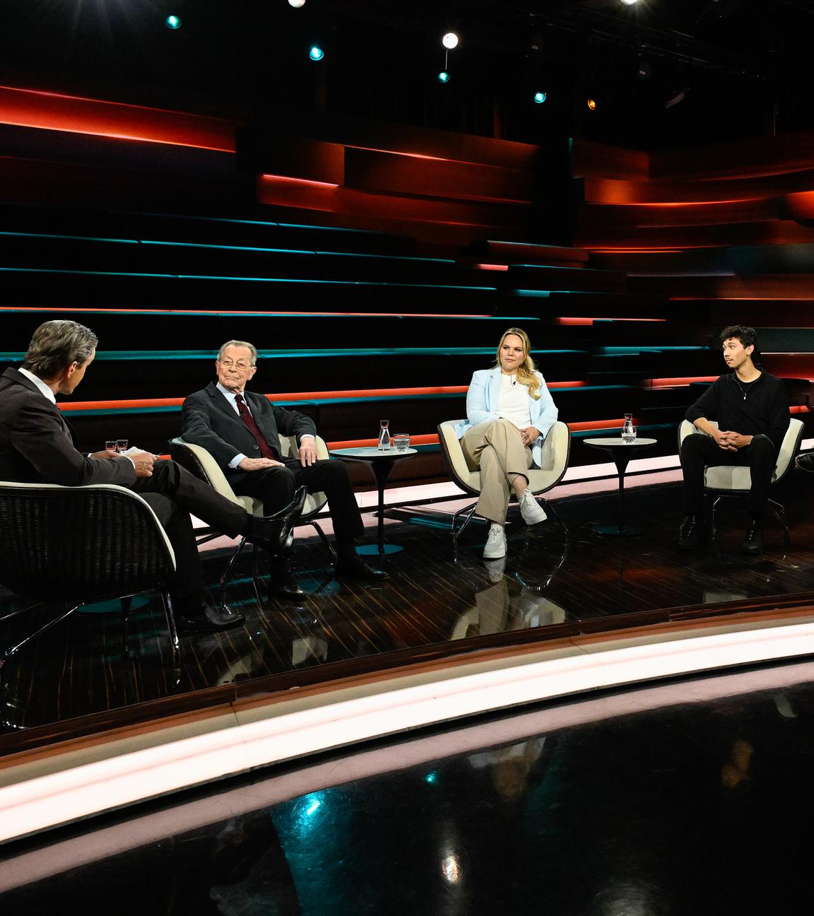 Markus Lanz vom 29. Mai 2025: Markus Lanz, Franz Müntefering, Clara Hunnenberg, David Christner, Julian Olk