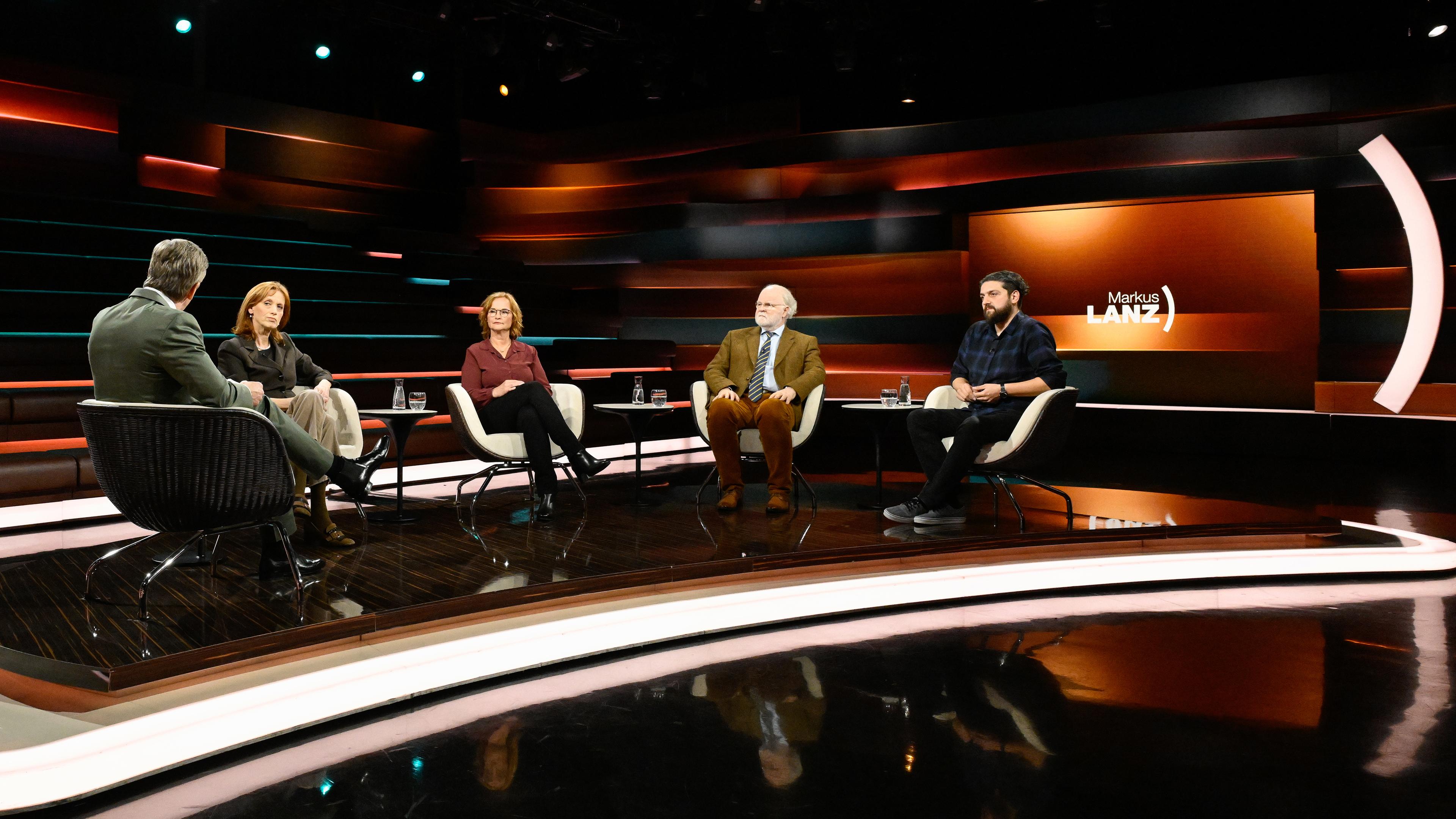 Markus Lanz vom 4. April 2024: Markus Lanz, Karin Prien, Anja Mundt-Backhaus, Manfred Lütz, Aladin El-Mafaalani