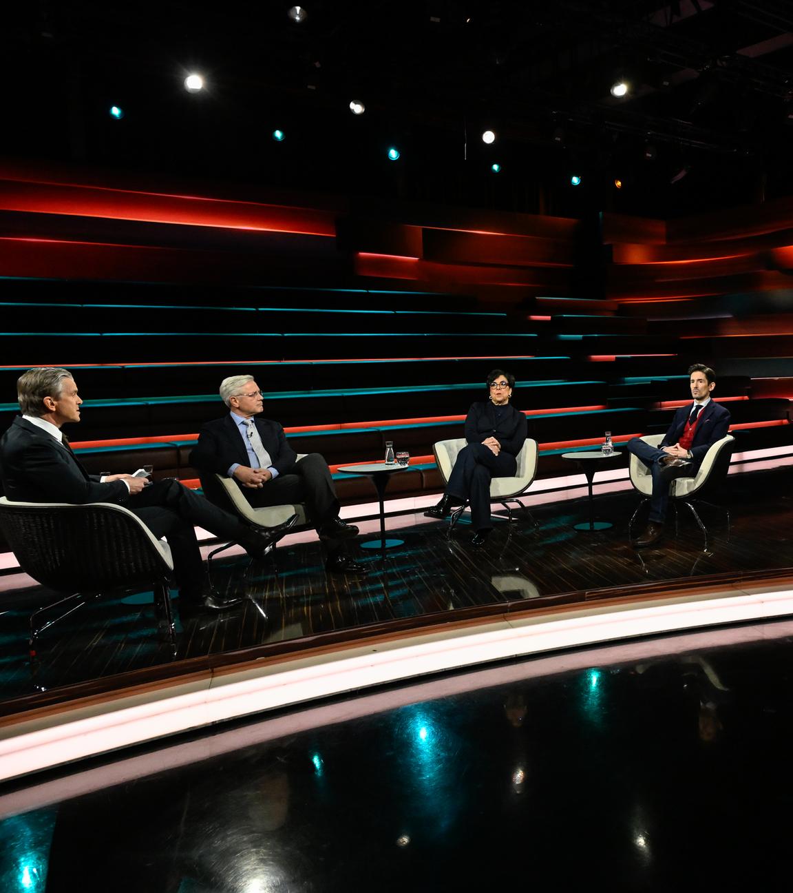 Markus Lanz vom 4. Februar 2026: Markus Lanz, Norbert Röttgen, Mariam Lau, Bojan Pancevski, Armin Coerper, Ibrahim Naber