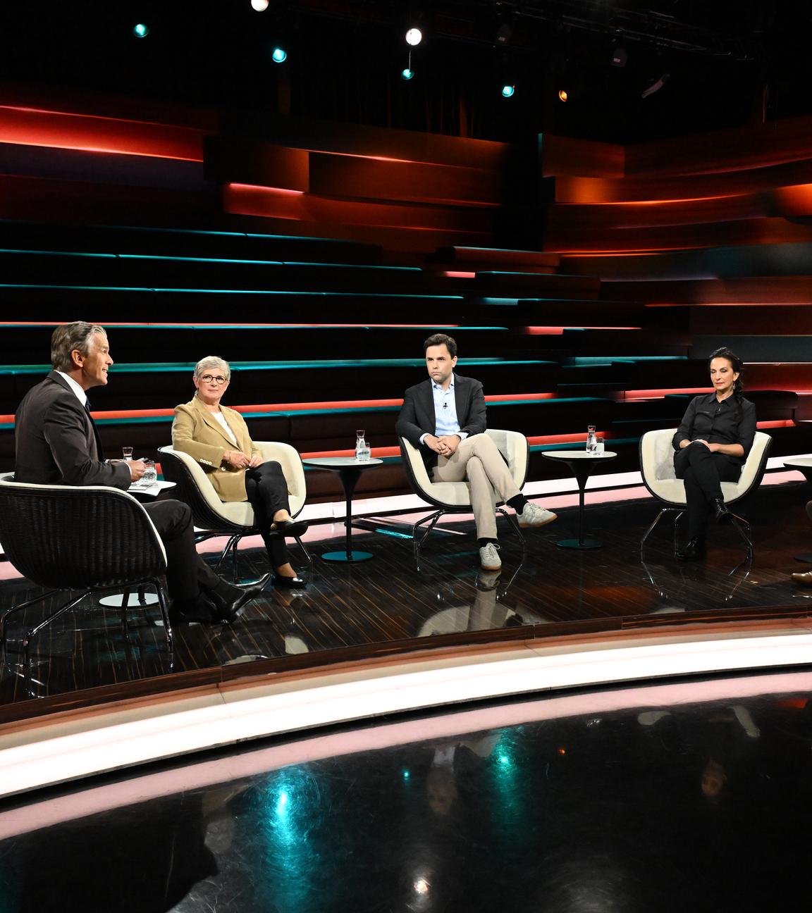 Markus Lanz vom 4. September 2025: Markus Lanz, Britta Haßelmann, Johannes Winkel, Güner Balci, Michael Bröcker