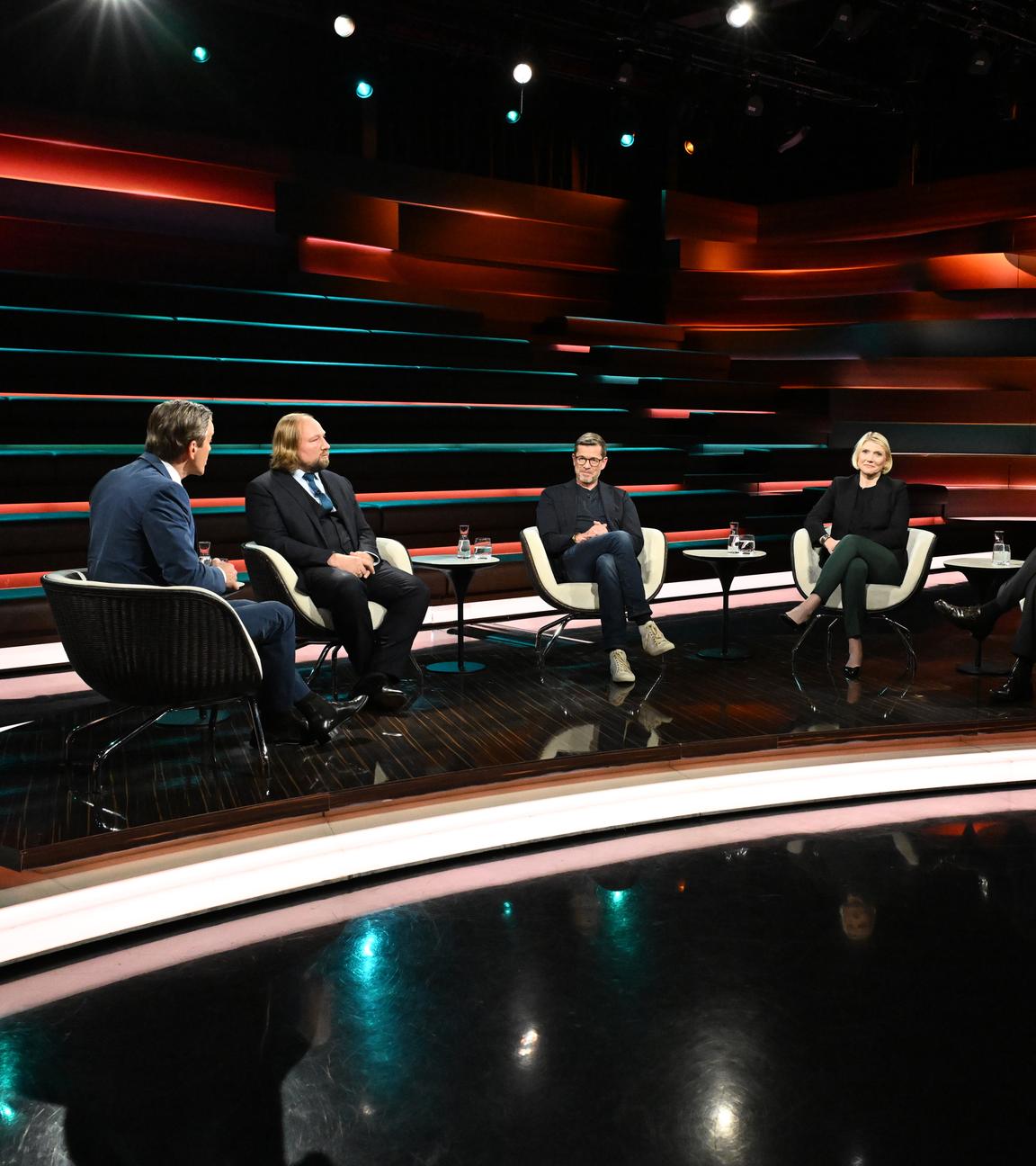 Markus Lanz vom 5. Juni 2025: Markus Lanz, Anton Hofreiter, Karl-Theodor zu Guttenberg, Carthryn Clüver-Ashbrook, Hans-Werner Sinn und Schalte: Michael Bröcker