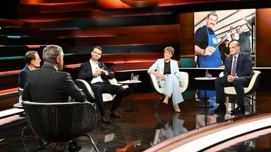 Markus Lanz vom 7. Mai 2026: Karl Lauterbach, Markus Lanz, Florian Dorn, Veronika Grimm, Robin Alexander