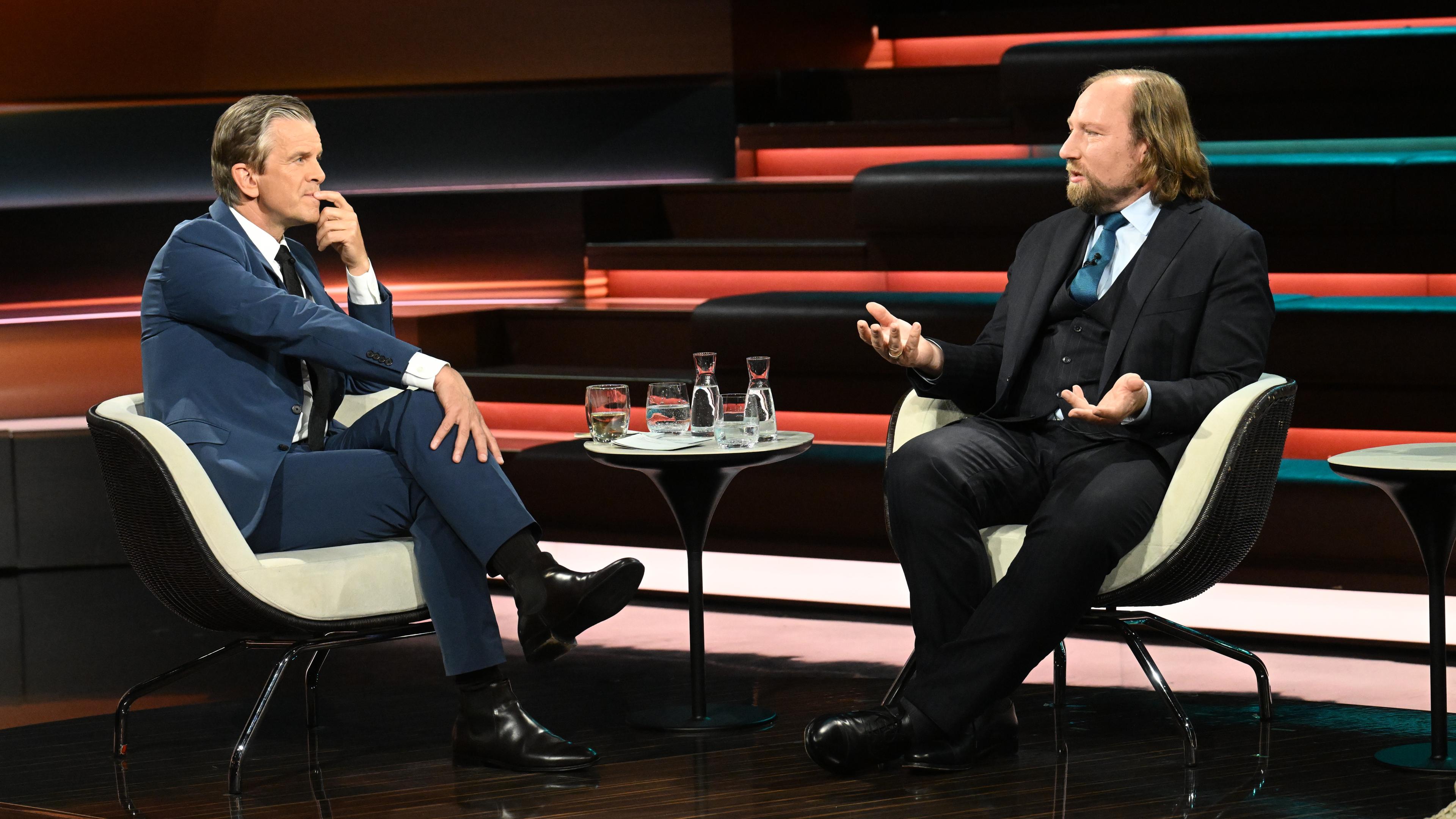 Markus Lanz im Gespräch mit Anton Hofreiter (Grüne)