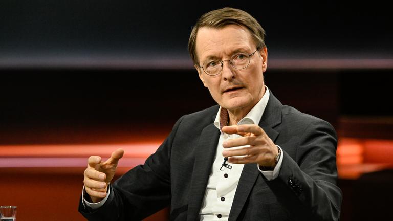 Bundesgesundheitsminster Karl Lauterbach (SPD) in der Sendung Markus Lanz am 15. Mai 2024.