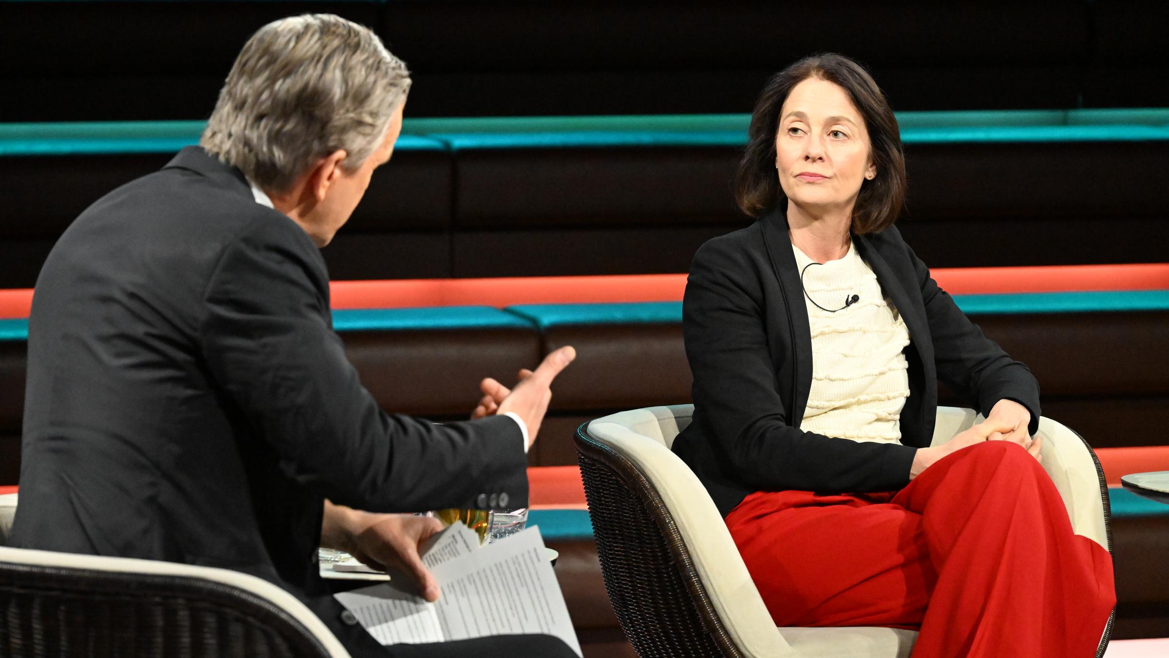 Katarina Barley zu Gast bei "Markus Lanz".