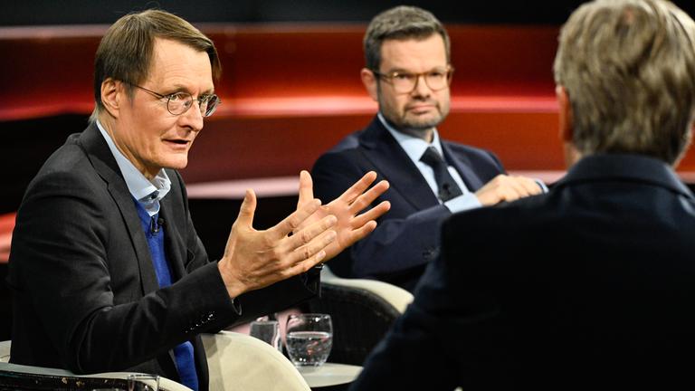 Karl Lauterbach und Marco Buschmann diskutieren in der Sendung "Markus Lanz" über die AfD