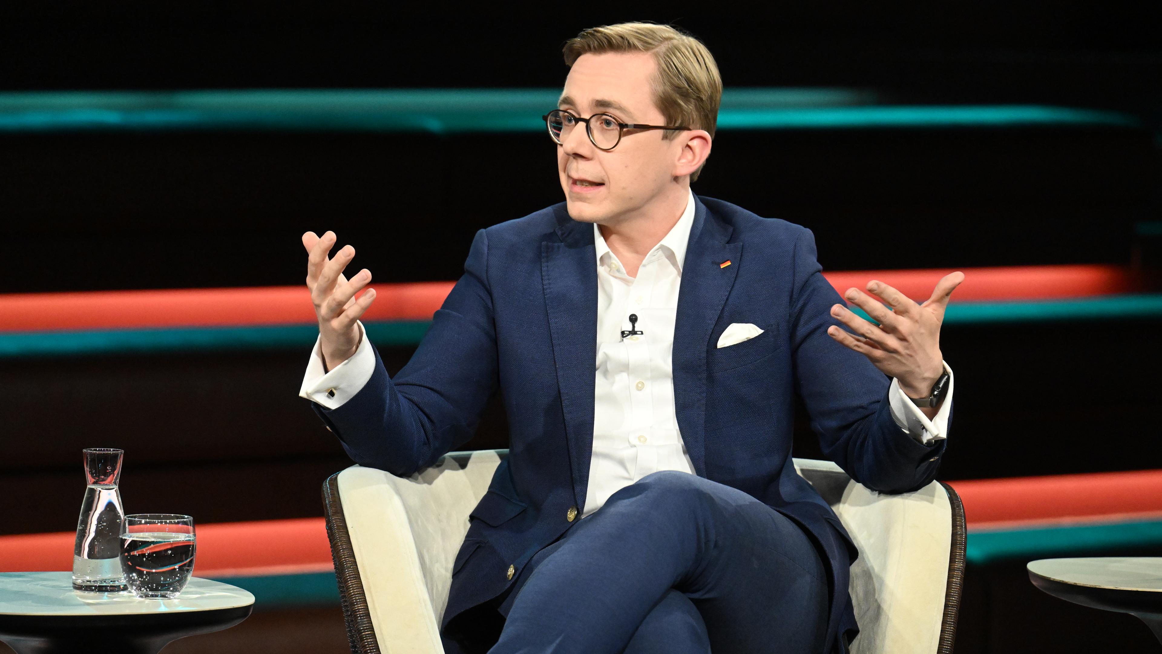 CDU-Politiker Philipp Amthor zu Gast in der Sendung "Markus Lanz"