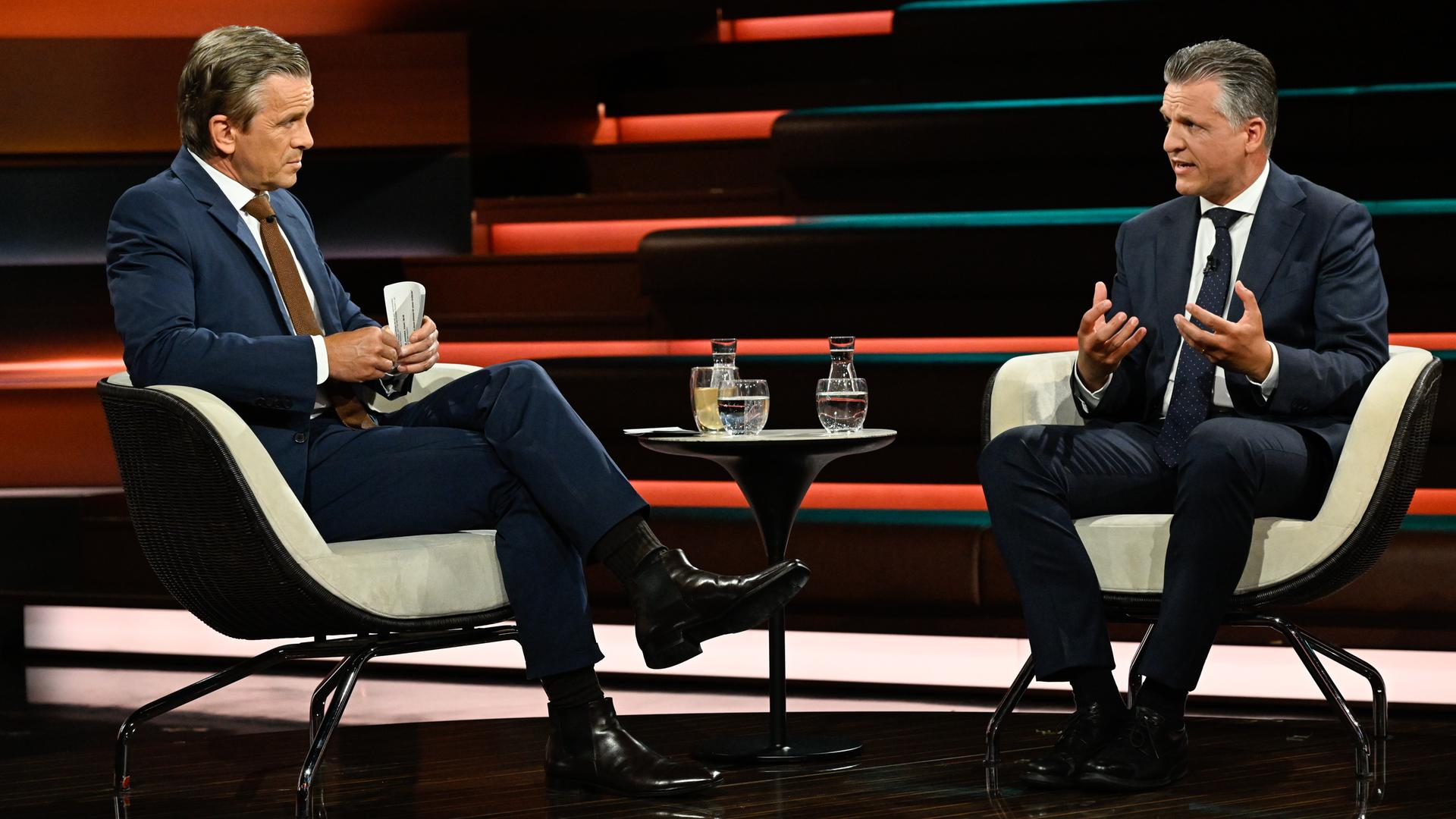 CDU-Politiker Thorsten Frei zu Gast bei Markus Lanz.