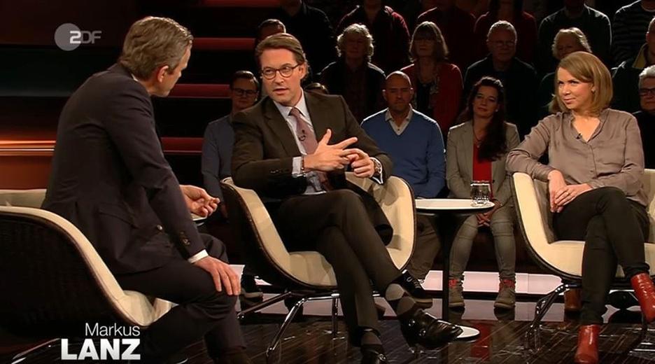 Markus Lanz vom 23. Januar 2020: Markus Lanz, Andreas Scheuer, Helene Bubrowski