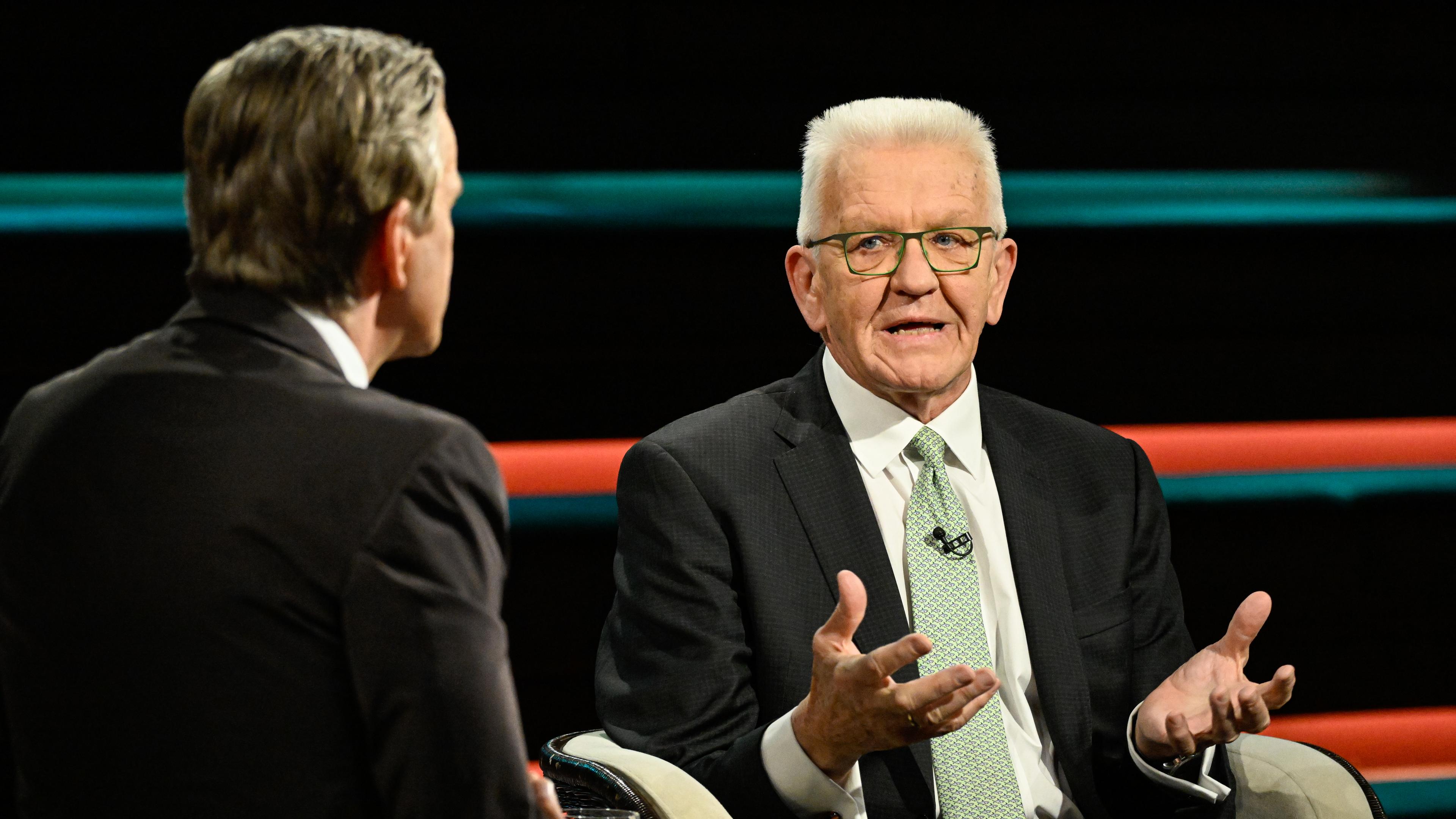 Winfried Kretschmann zu Gast bei "Markus Lanz".