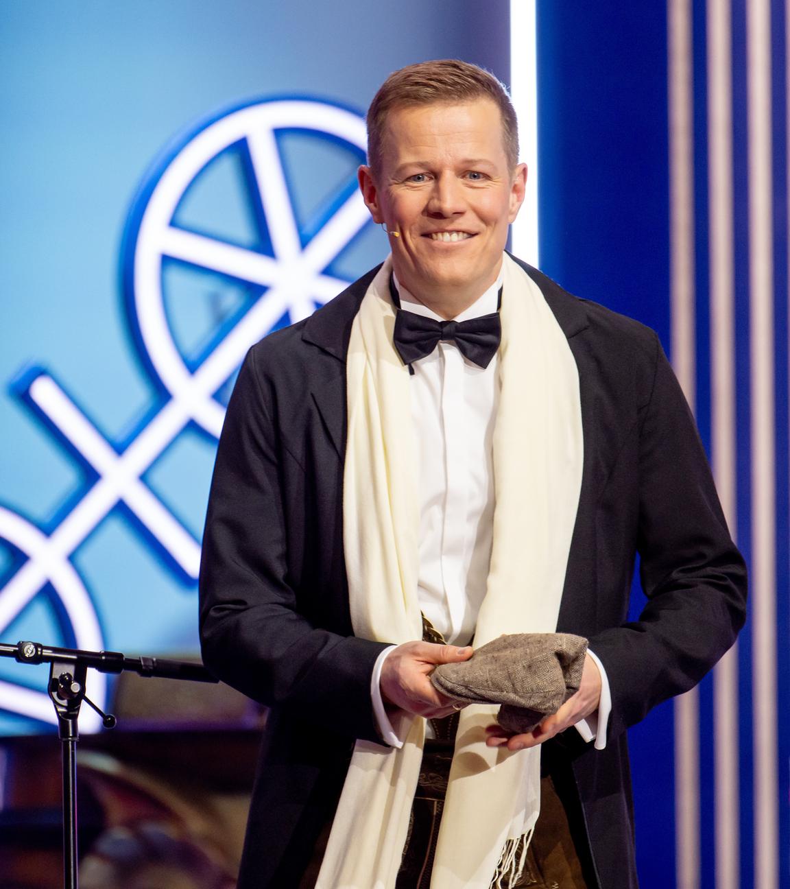 Markus Schönberg als "Ignaz auf dem Marktfrühstück" bei "Mainz bleibt Mainz, wie es singt und lacht"