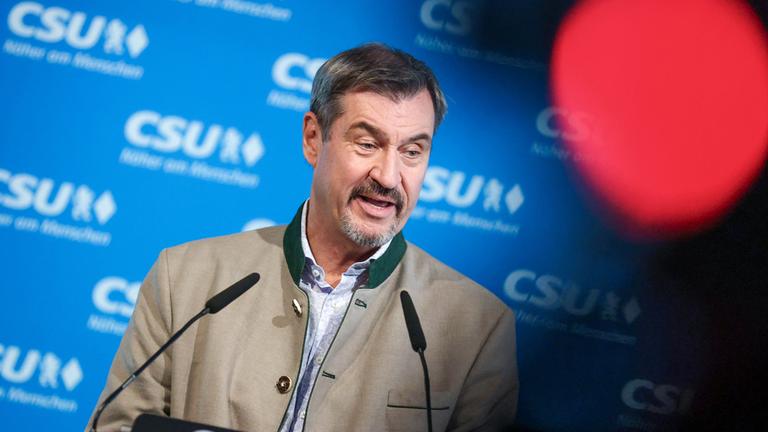 Bayerns Ministerpräsident und CSU Chef Markus Söder in München am 14.07.2025.