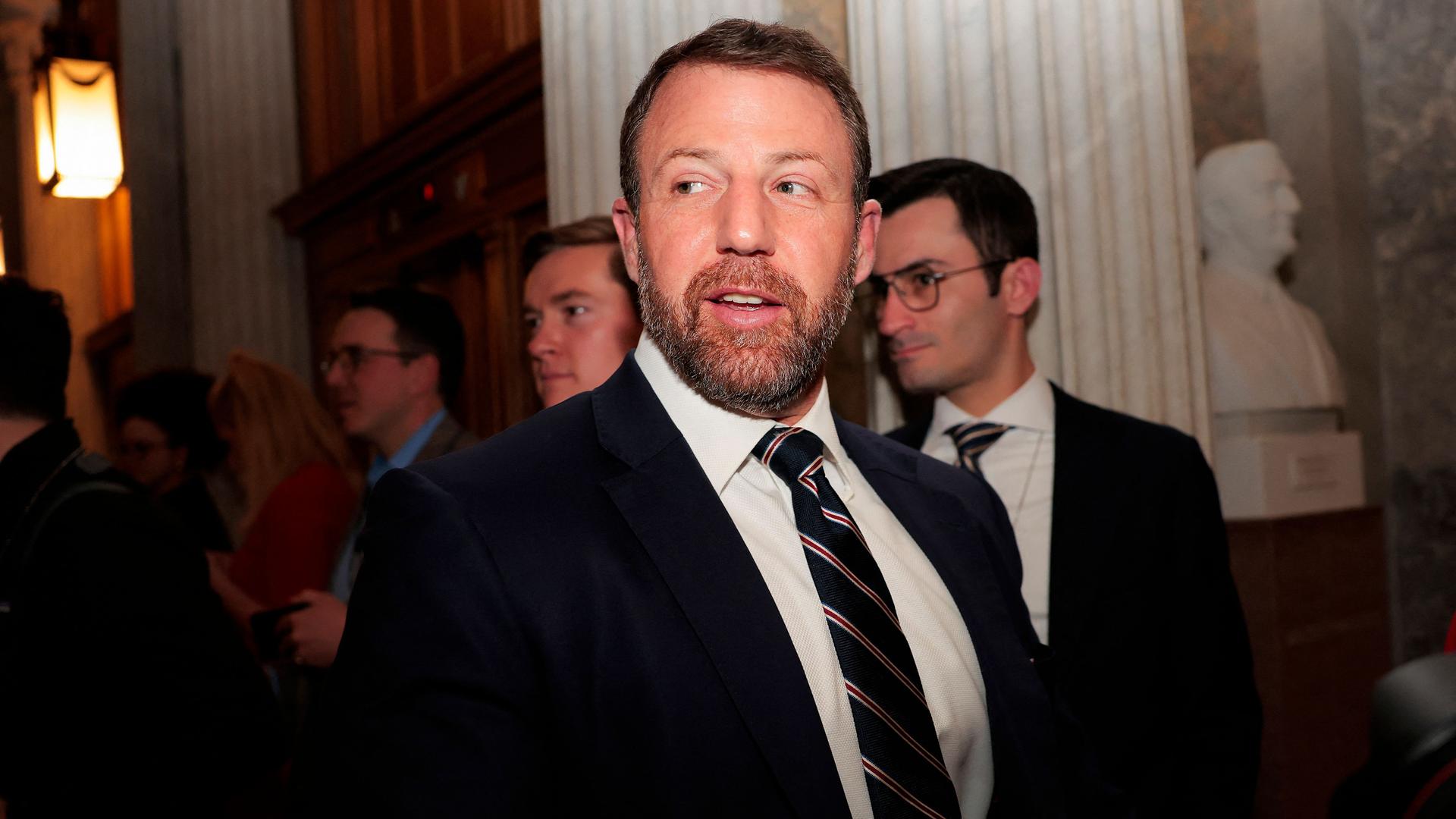 Senator Markwayne Mullin im Kapitol in Washington DC.