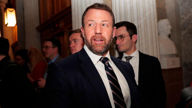 Senator Markwayne Mullin im Kapitol in Washington DC.