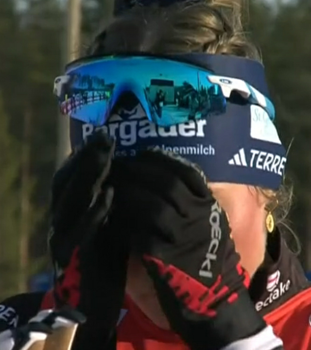 Biathletin Marlene Fichtner beim Weltcup am 08.03.2026. 