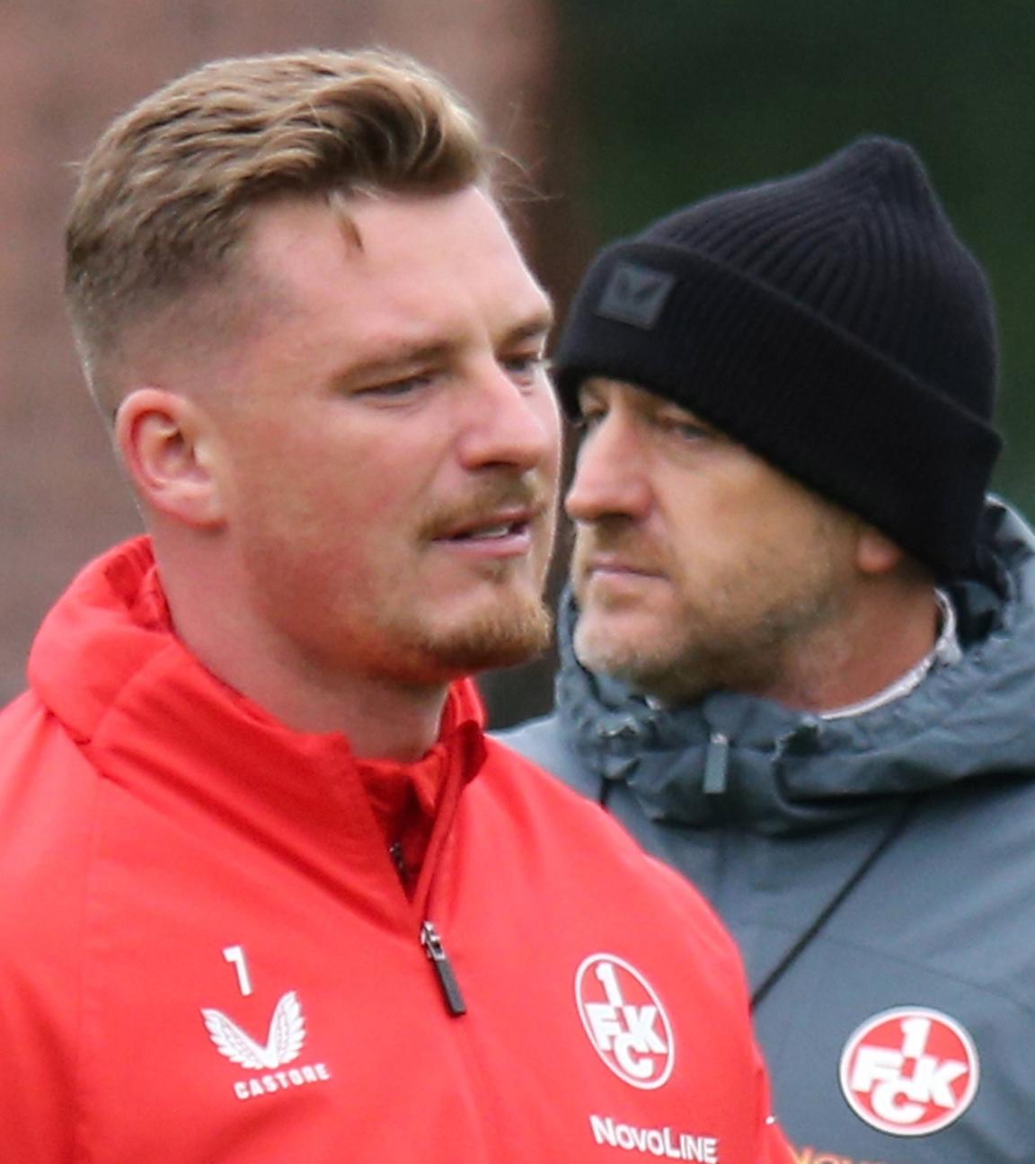 Marlon Ritter und Trainer Torsten Lieberknecht 
