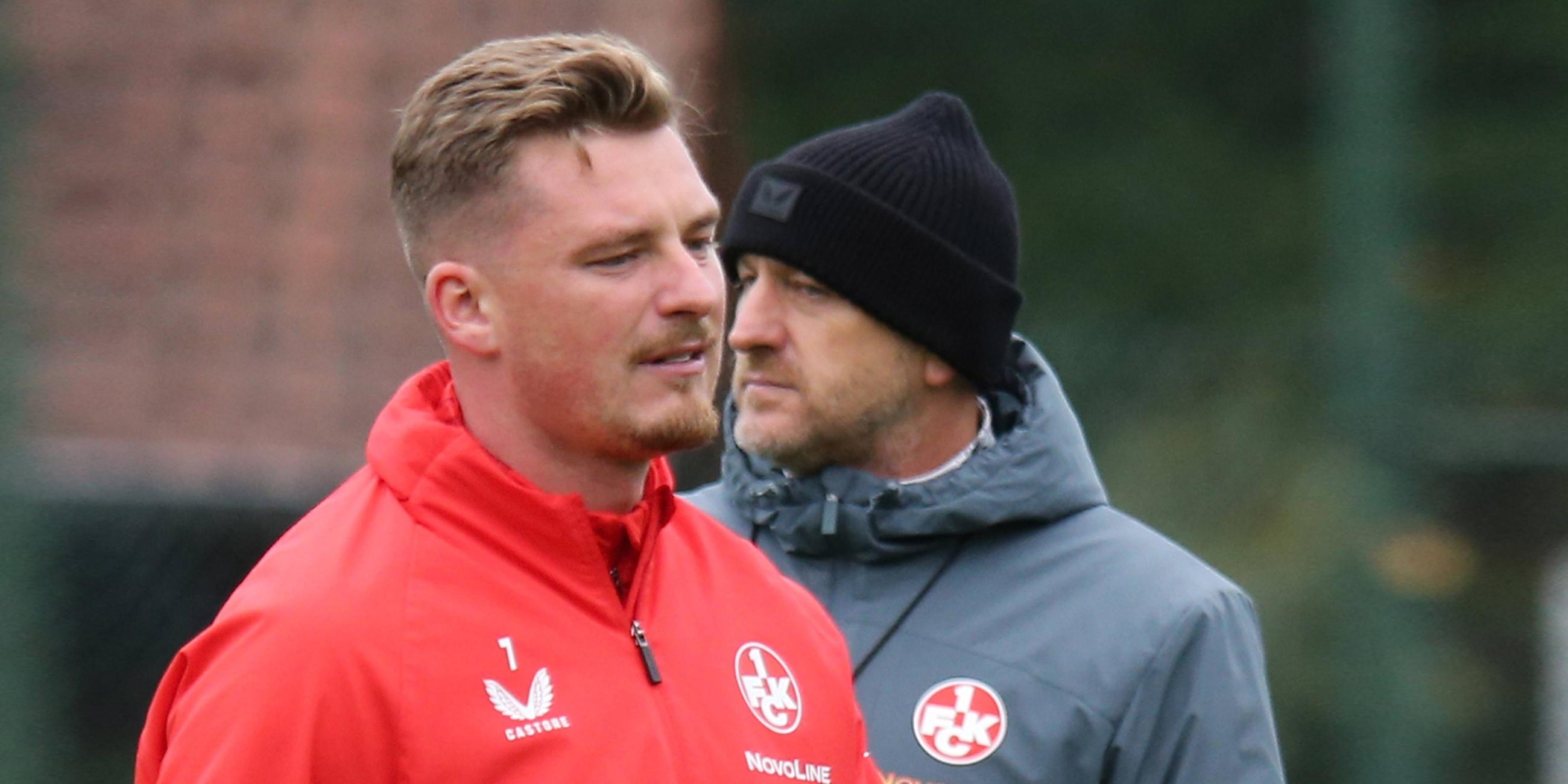 Marlon Ritter und Trainer Torsten Lieberknecht 