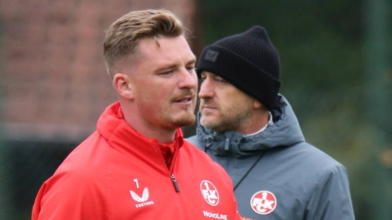 Marlon Ritter und Trainer Torsten Lieberknecht 