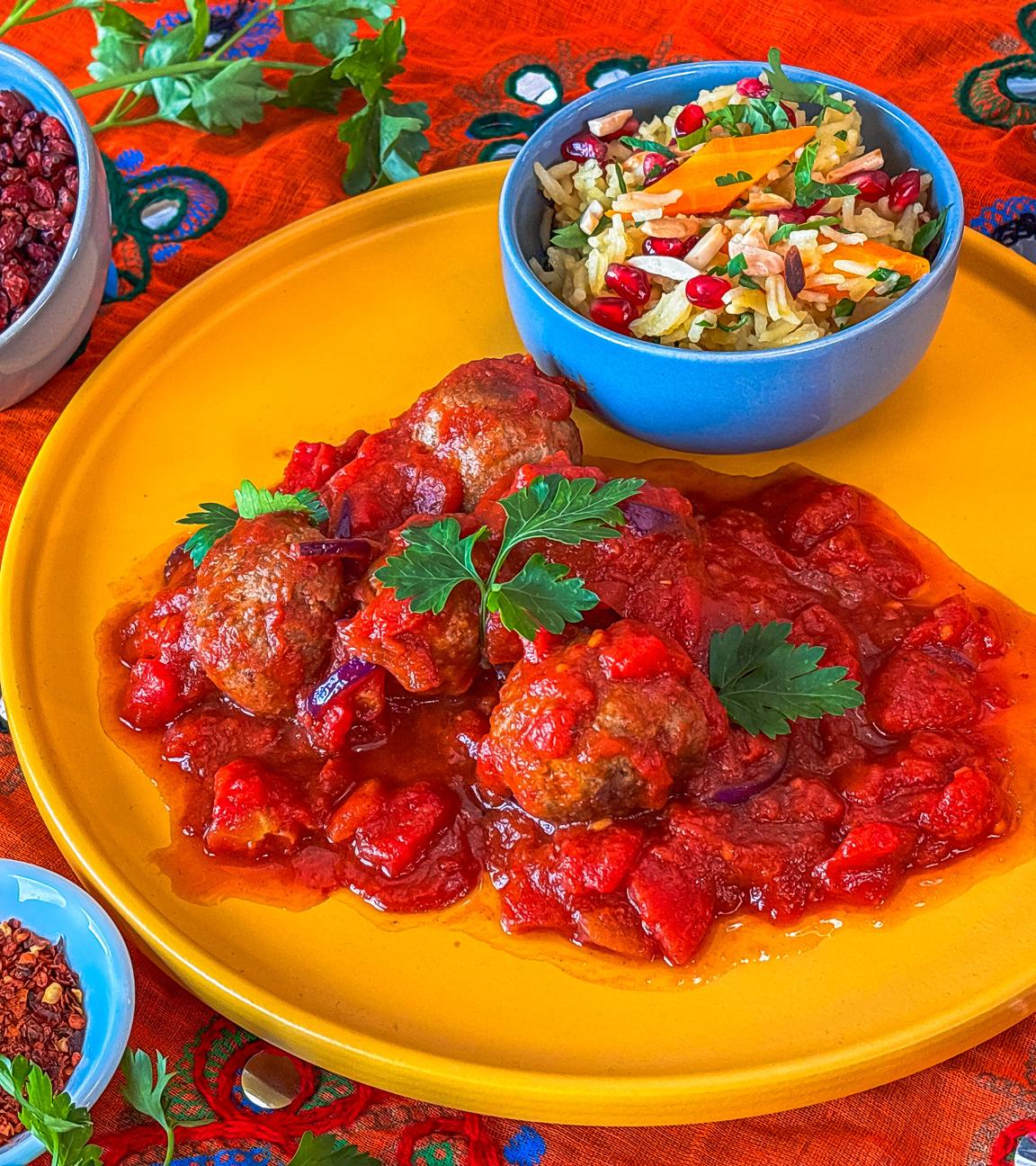 Marokkanische Fleischbällchen in Tomatensauce