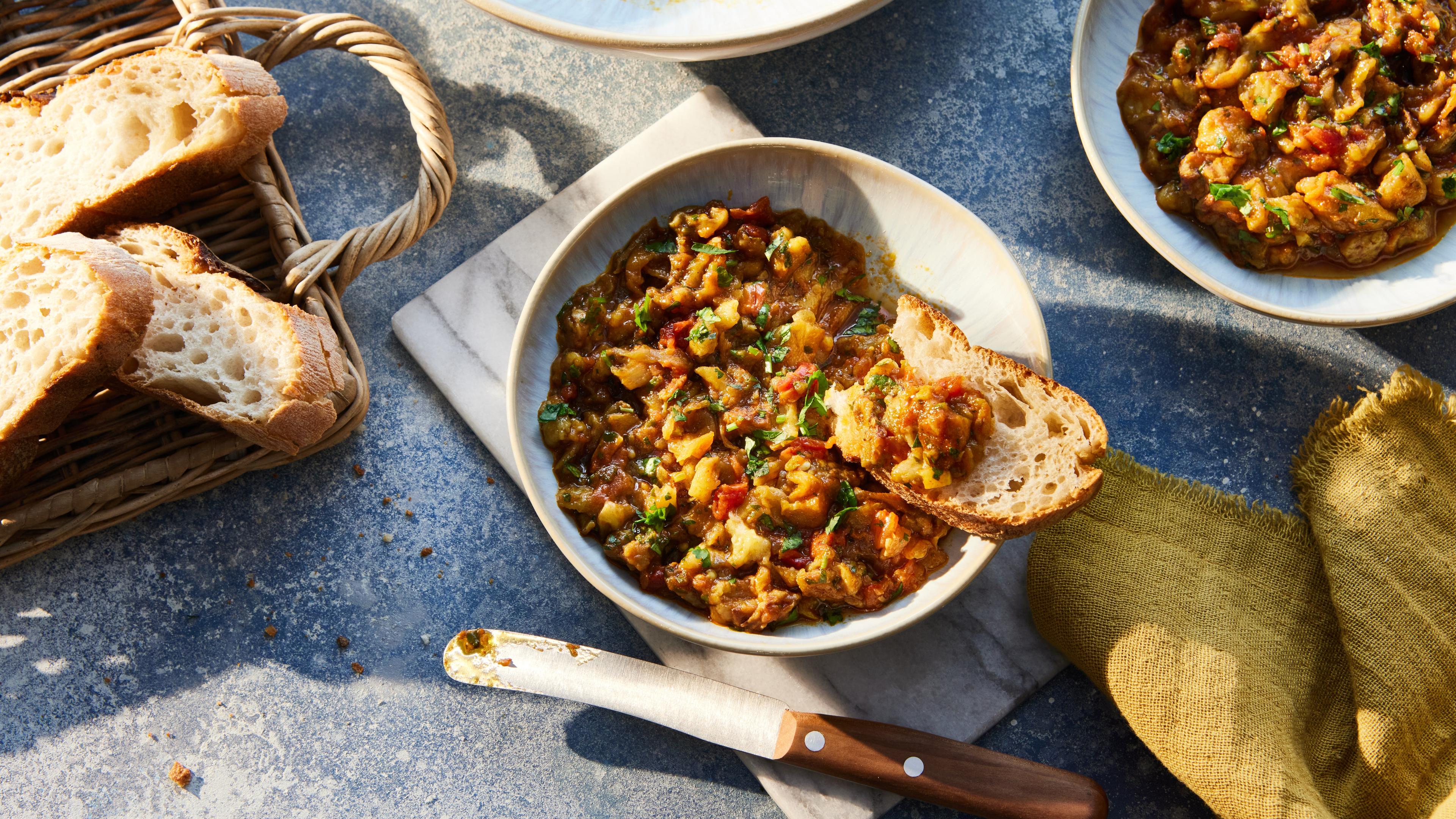 Marokkanischer Auberginensalat