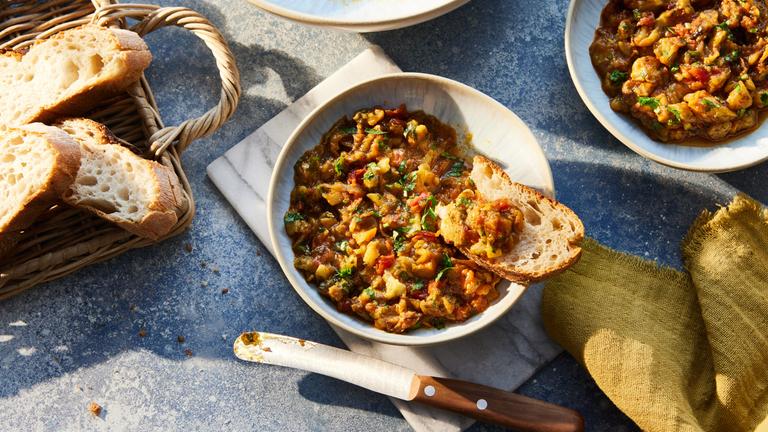 Marokkanischer Auberginensalat