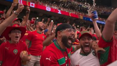 Marokko-Fans im Stadion