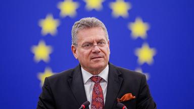 EU-Kommissar für Handel und wirtschaftliche Sicherheit, Maros Sefcovic.