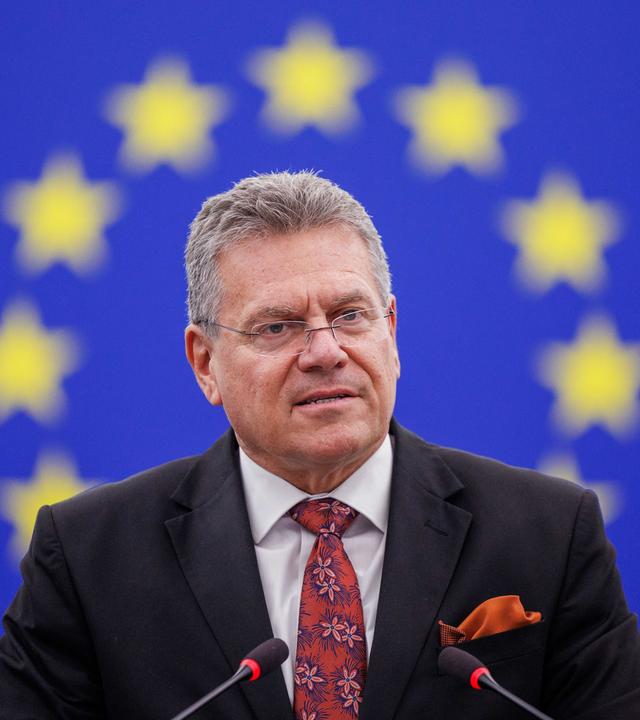 EU-Kommissar für Handel und wirtschaftliche Sicherheit, Maros Sefcovic.