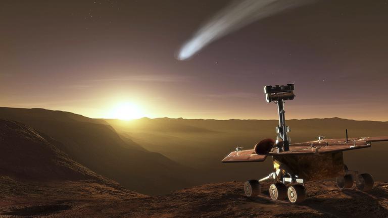 Archiv: Mars-Rover "Opportunity", aufgenommen am 01.04.2013