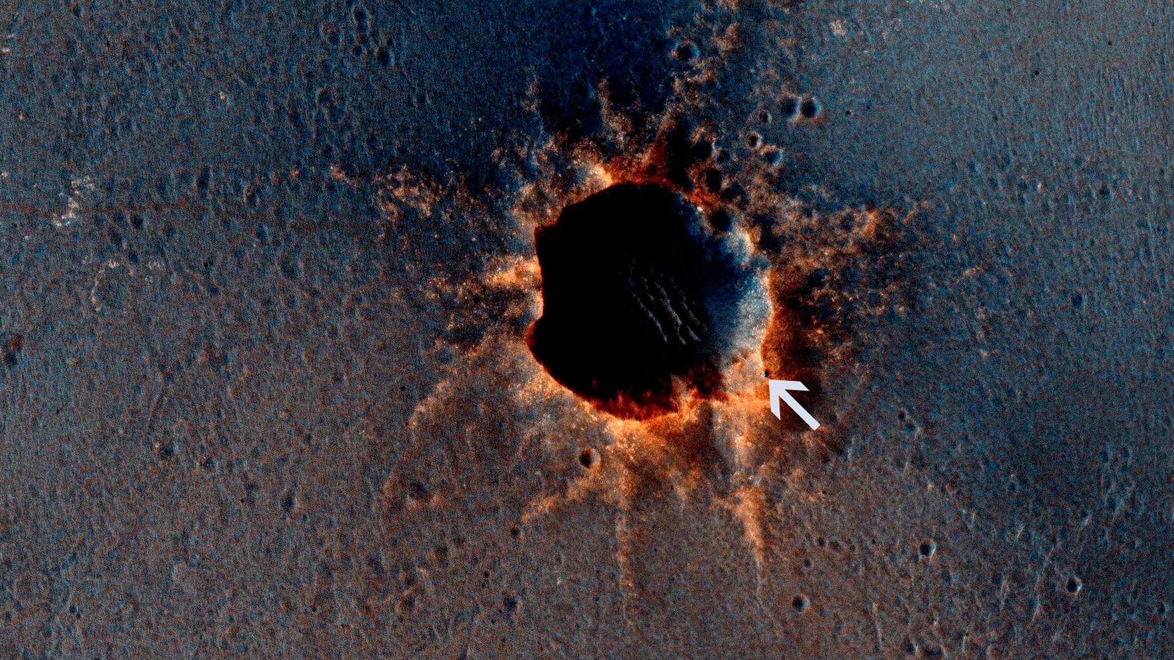 Archiv: Krater auf der Marsoberfläche