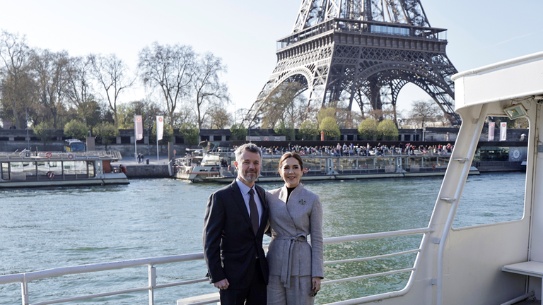 Mary und Frederik zu Besuch in Paris