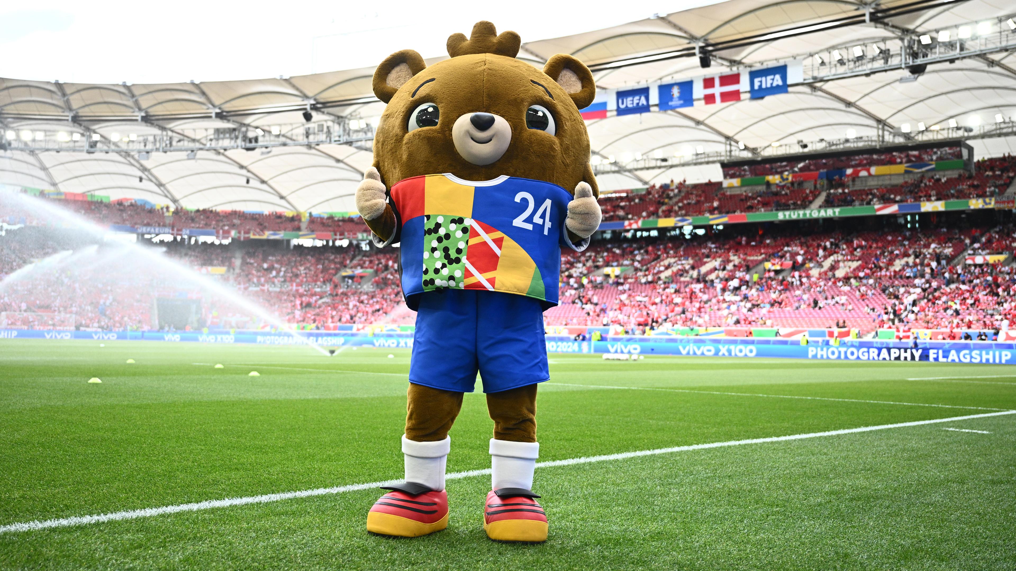 Das Maskottchen Albärt.