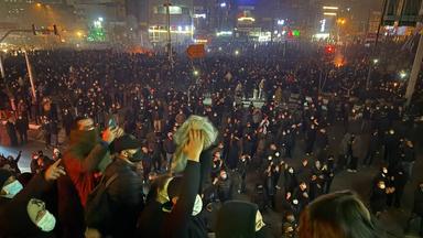 Massenproteste in der iranischen Hauptstadt Teheran