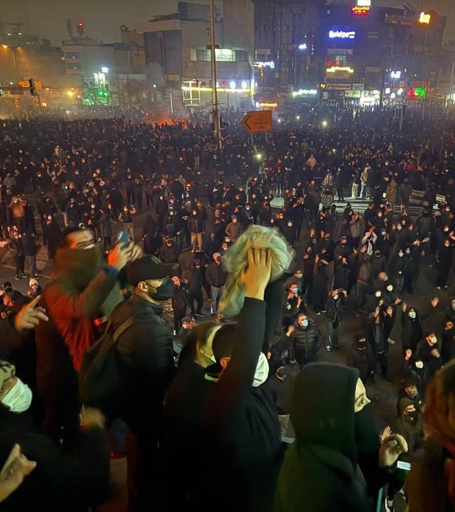 Massenproteste in der iranischen Hauptstadt Teheran