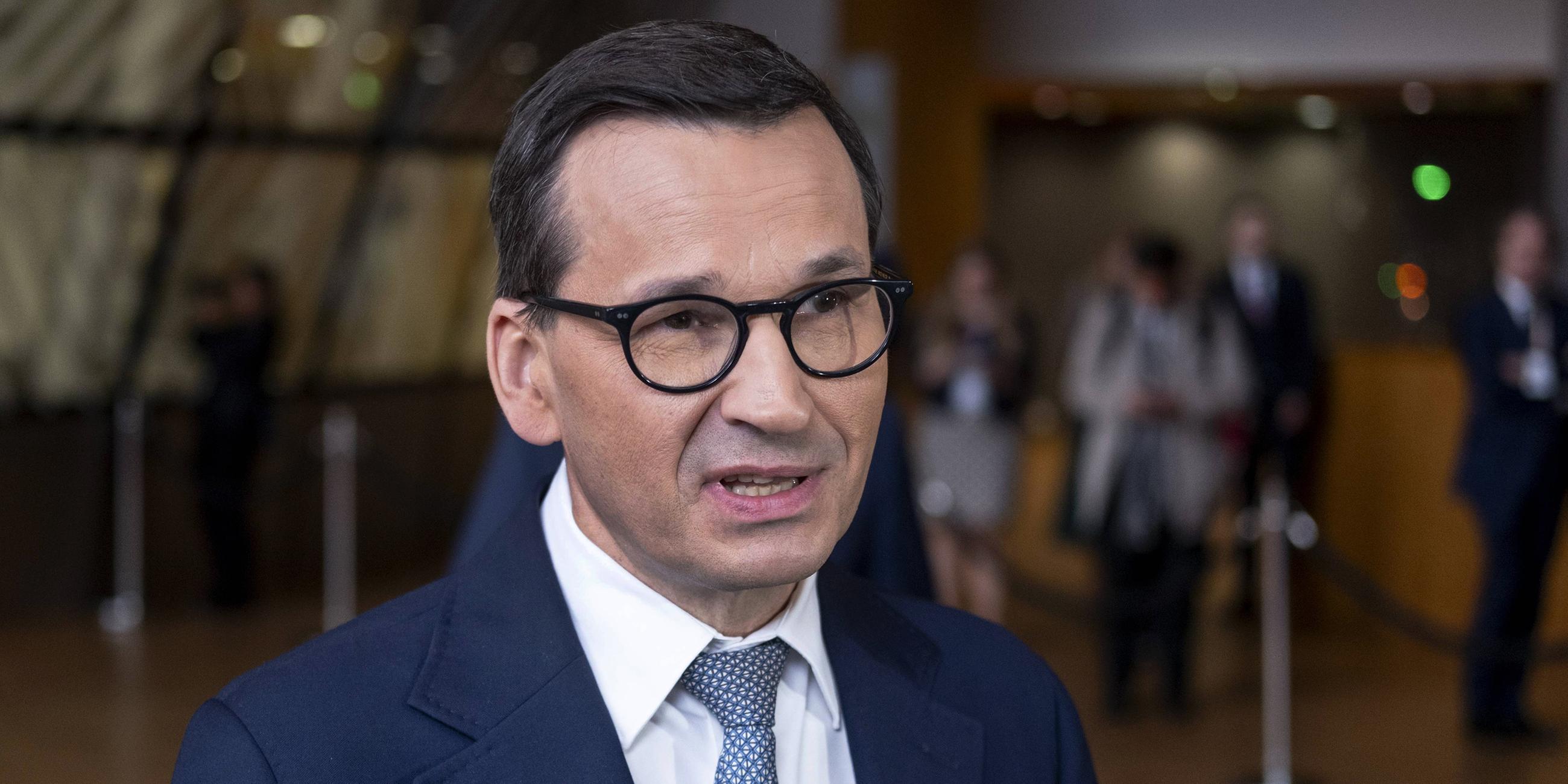 Polnische Ministerpräsident Mateusz Morawiecki